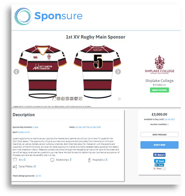 get sponsored with Sponsure , raise sponsorship, partnership, logo