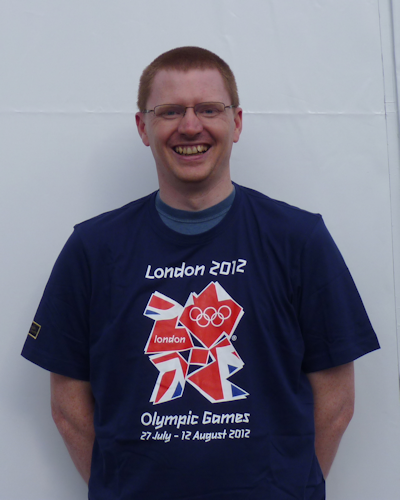 Malcolm supporting the London Olympics, sport